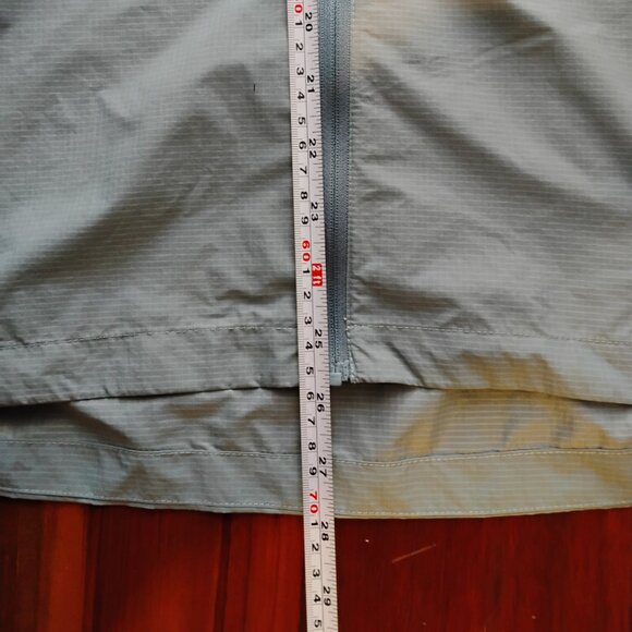 Free Fly Mens Headwind Jacket M Full Zip Hooded Windbreaker Ultralight Blue Fog - Picture 9 of 10